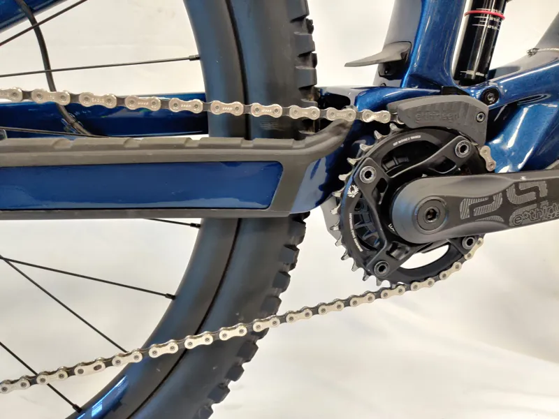 EX DEMO Trek Fuel EXE 9.8 GX AXS Electric Mountain Bike X-Large 2023 in Mulsanne Blue-4
