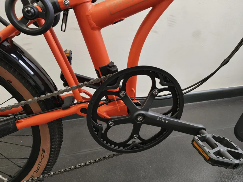 EX DISPLAY Brompton G Line with Roller Frame 8 Speed Folding Bike Medium 2026 in Adventure Orange-6