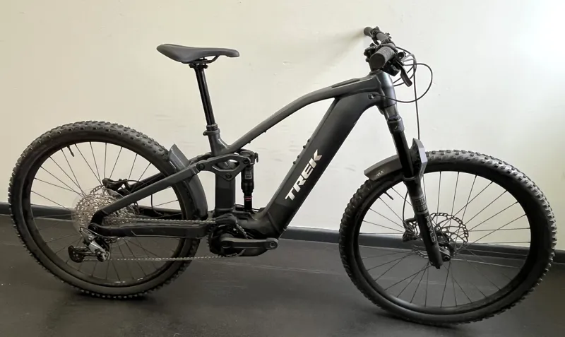 EX DISPLAY Trek Rail+ 5 Gen 5 Electric Full Suspension Mountain Bike Small 2027 in Lithium Grey