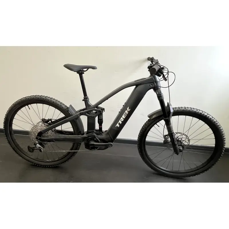 Balfes Bikes EX DISPLAY Trek Rail+ 5 Gen 5 Electric Full Suspension Mountain Bike Small 2027 in Lithium Grey | Free postage over £30, £10 off first order, price match & 0% finance.
