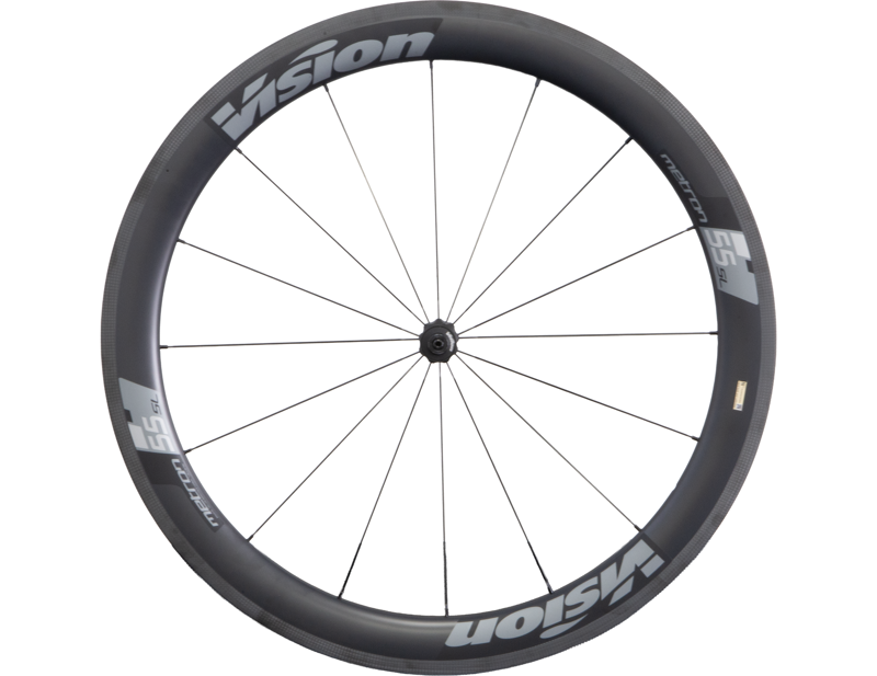 EX DISPLAY Vision Metron 55 SL Carbon 700c Rim Brake Road Wheelset in Black-1