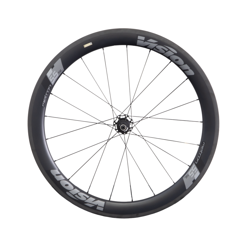 Balfes Bikes EX DISPLAY Vision Metron 55 SL Carbon 700c Rim Brake Road Wheelset in Black | Free postage over £30, £10 off first order, price match & 0% finance.