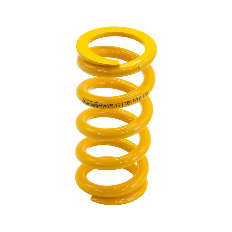 Balfes Bikes EX DISPLAY Ohlins Shock Springs 57mm Stroke 100 n/mm 571 lb/in in Yellow | Free postage over £30, £10 off first order, price match & 0% finance.