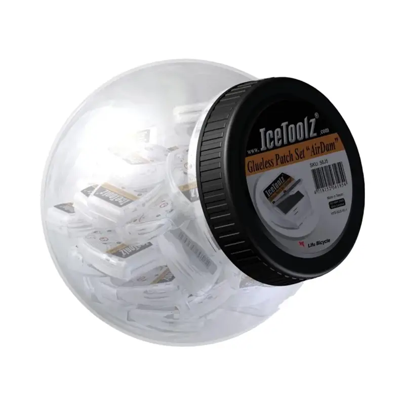 Balfes Bikes Icetoolz AirDam Glueless Patch Jar 50 Pcs | Free postage over £30, £10 off first order, price match & 0% finance.