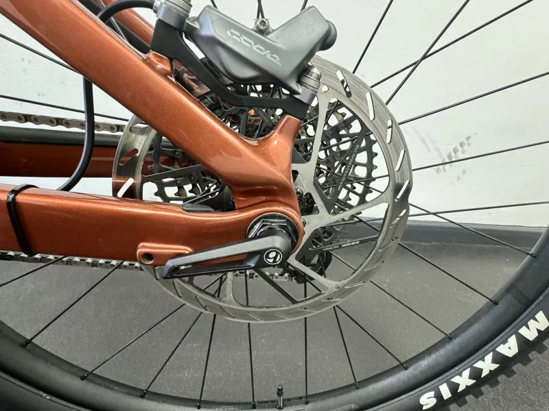 EX DEMO Trek Rail 9.8 GX AXS T-Type Electric Full Suspension Mountain Bike Medium 2025 in Pennyflake-4