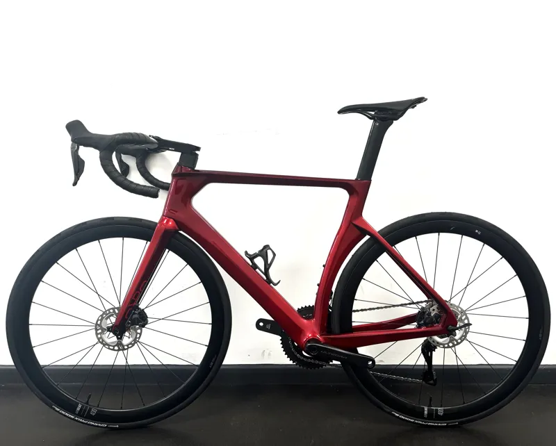 EX DISPLAY Orro Signature Venturi STC Ultegra-Di2 Airbeat Road Bike Large 2023 in Candy Red-1
