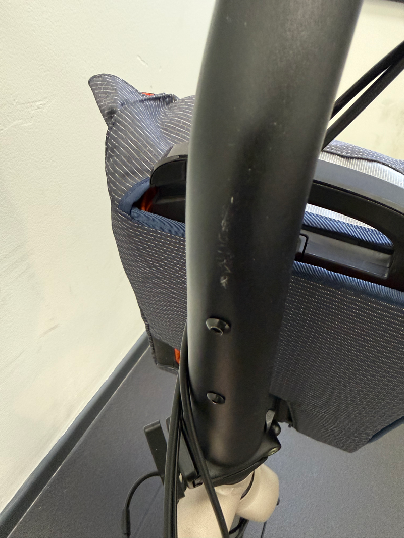 EX DEMO Brompton Electric G Line with Roller Frame 4 Speed Folding Bike Large 2026 in Traildust White-2