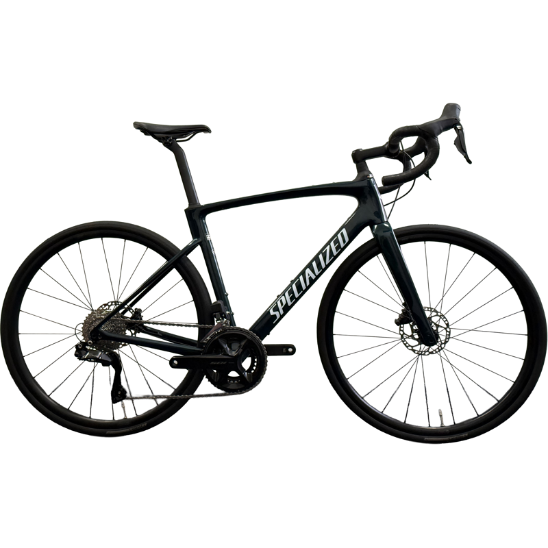 Balfes Bikes Ex Demo Specialized Roubaix SL8 Comp Carbon Road Bike Size 2025 in Gloss Lagoon Tint Over Carbon/Morning Mist | Free postage over £30, £10 off first order, price match & 0% finance.