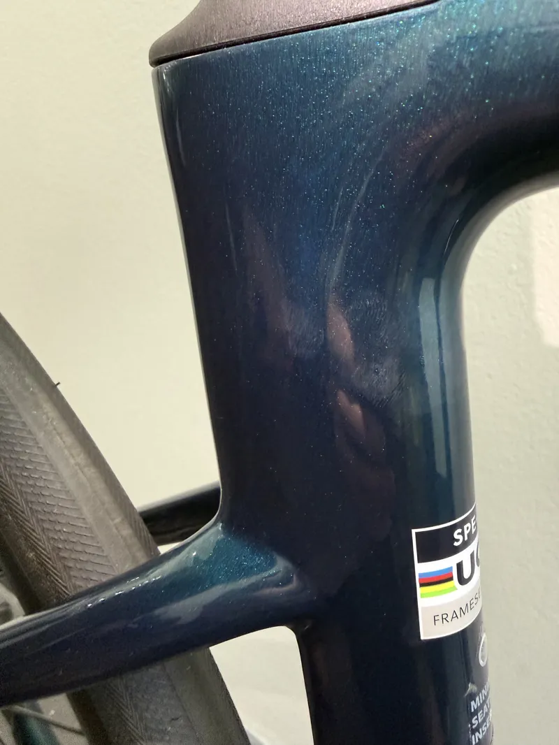 Ex Demo Specialized Roubaix SL8 Comp Carbon Road Bike Size 56 2025 in Gloss Lagoon Tint Over Carbon/Morning Mist-3