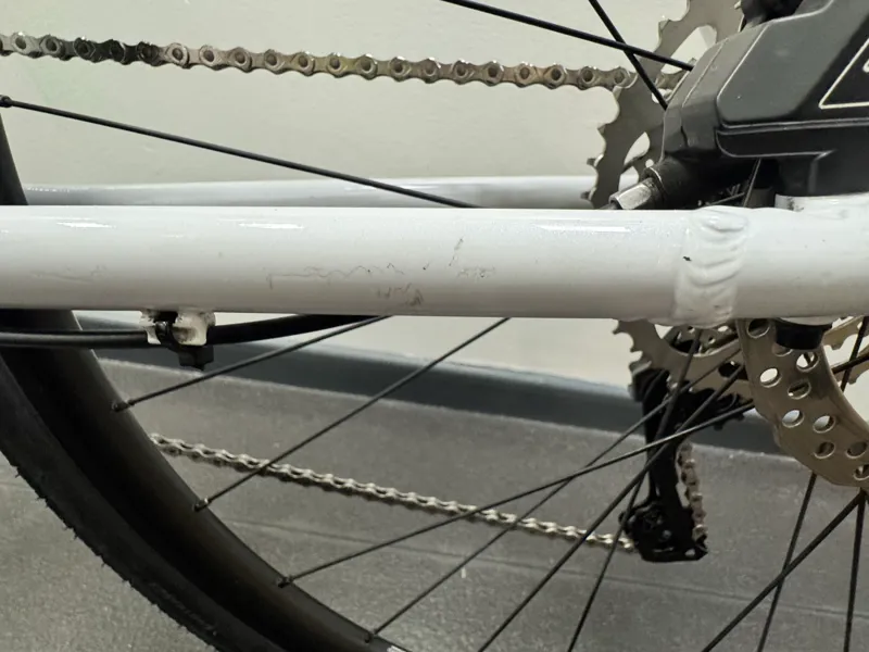 EX DEMO Trek FX 3 Disc Large Hybrid Bike 2024 in White-4