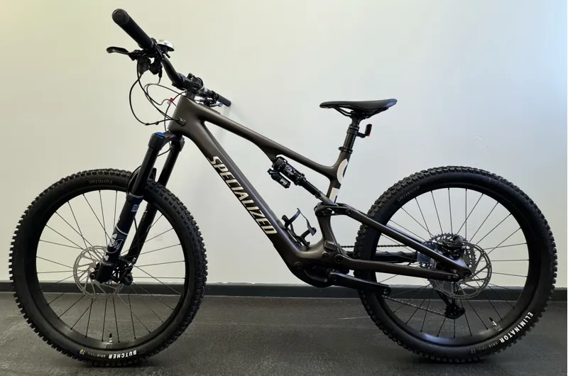 EX DISPLAY Specialized Turbo Levo SL Comp Carbon Gen 2 S5 Full Suspension Electric Mountain Bike 2024 in Satin Doppio/Sand-1