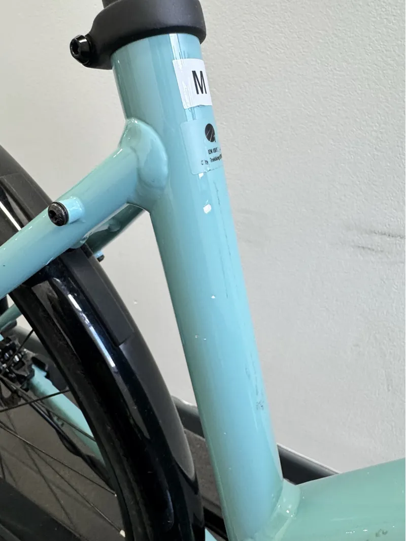 EX DEMO Trek Fx+ 2 Stagger Electric Hybrid Bike Medium 2024 in Blue Sage-5