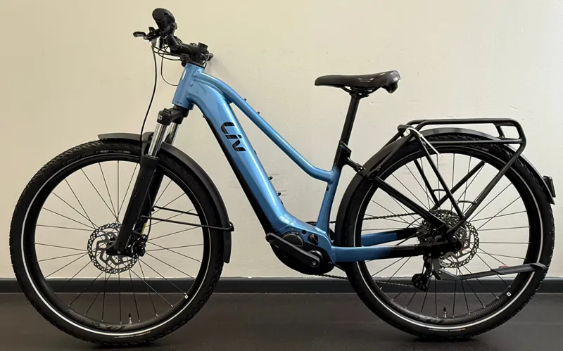 EX DISPLAY Liv Amiti-E+ 1 Small Electric Hybrid Bike 2024 in Estoril Blue-1