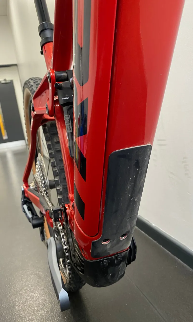 EX DEMO Trek Rail 8 GX AXS Electric Full Suspension Mountain Bike Medium 2025 in Lava Red-1