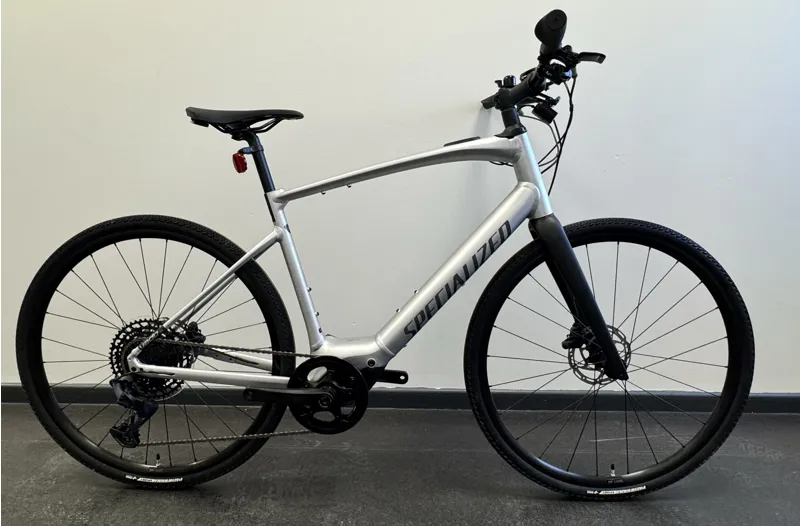 EX-DISPLAY Specialized Turbo Vado SL 5.0 Large Electric Hybrid Bike 2024 in Aluminum/Black