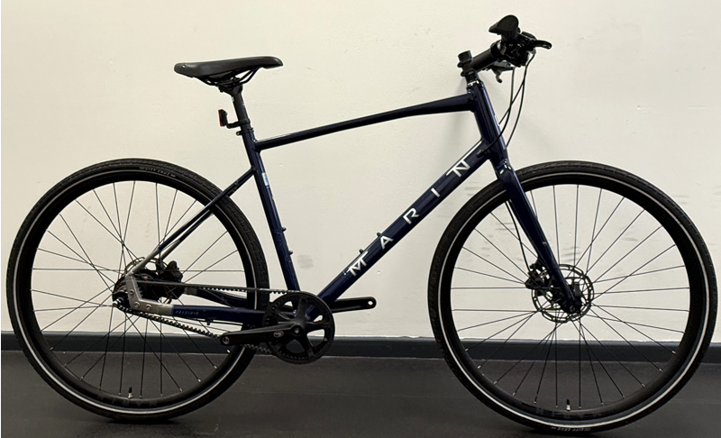 EX DEMO Marin Presidio 3 8 Speed Hub Gear Belt Drive Hybrid Bike Large 2025 in Blue