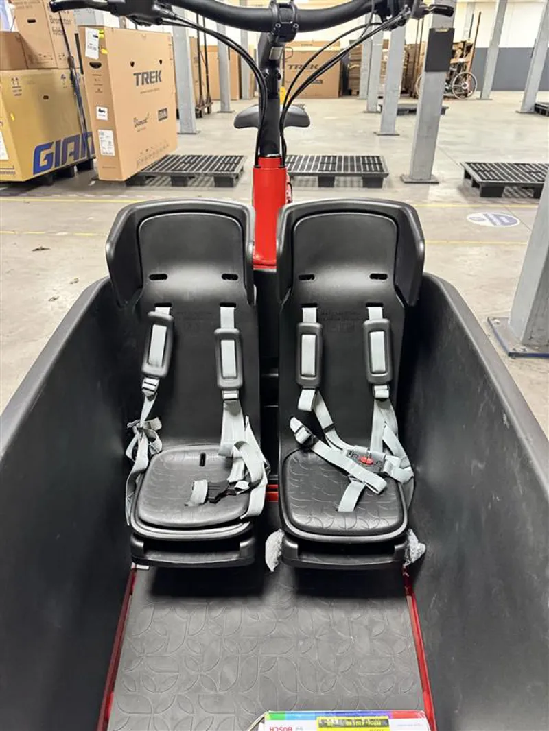 EX DEMO Trek Fetch+ 4 Electric Cargo Bike 2024 in Lava Red-11