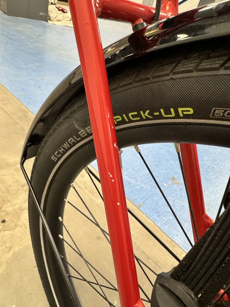 EX DEMO Trek Fetch+ 4 Electric Cargo Bike 2024 in Lava Red-5