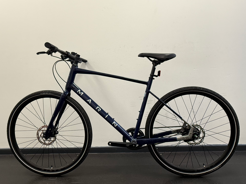 EX DEMO Marin Presidio 3 8 Speed Hub Gear Belt Drive Hybrid Bike Large 2025 in Blue-1