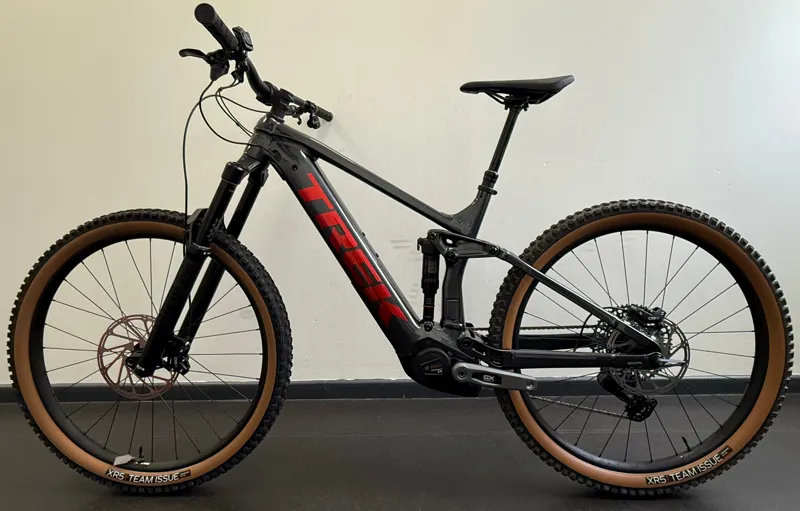 EX DEMO Trek Rail 8 GX AXS Electric Full Suspension Mountain Bike Large 2024 in Grey-1