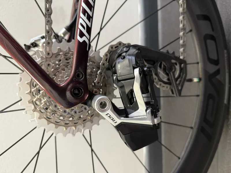 EX DEMO Specialized S-Works Tarmac SL8 RED AXS Carbon Road Bike 54cm 2025 in Gloss Solidity Red to Black Pearl-2