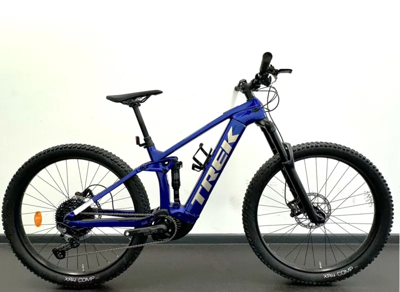 EX DISPLAY Trek Rail 9.5 Gen 4 Full Suspension Electric Mountain Bike Medium 2023 in Hex Blue
