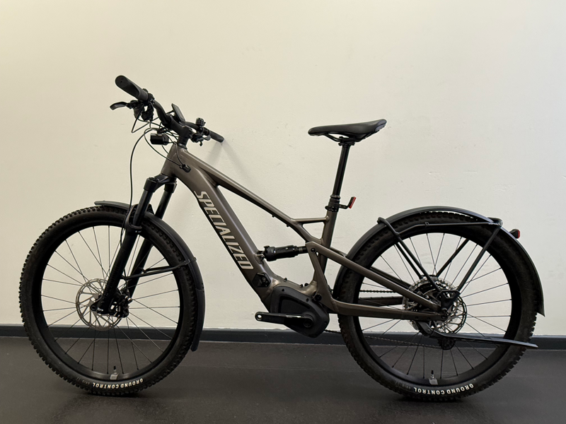 EX DEMO Specialized Turbo Tero X 4.0 Full Suspension Electric MTB Medium 2025 in Gunmetal/White-1