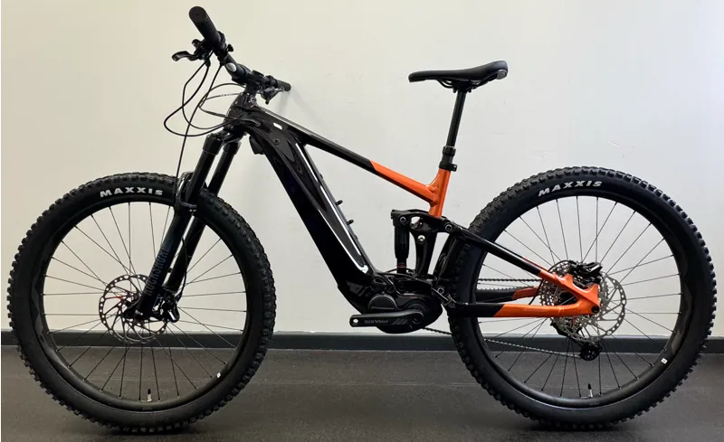 EX DISPLAY Giant Trance X E+ 3 Medium Full Suspension Electric Mountain Bike 2024 in Cordovan-1