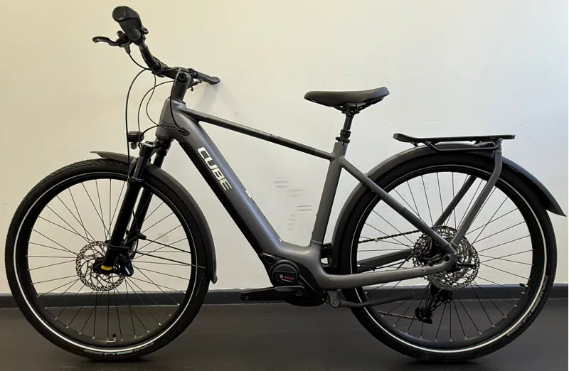 EX DISPLAY Cube Touring Hybrid EXC 625 Medium Electric Hybrid Bike 2025 in Grey/Metal -1