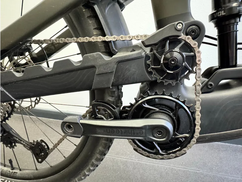 EX DEMO Trek Slash+ 9.7 SLX/XT Medium Electric Full Suspension Mountain Bike in Olive Drab-6