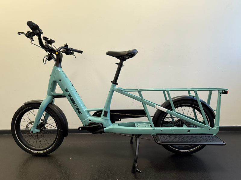 EX DISPLAY Trek Fetch+ 2 Electric Cargo Bike in Blue Sage-1