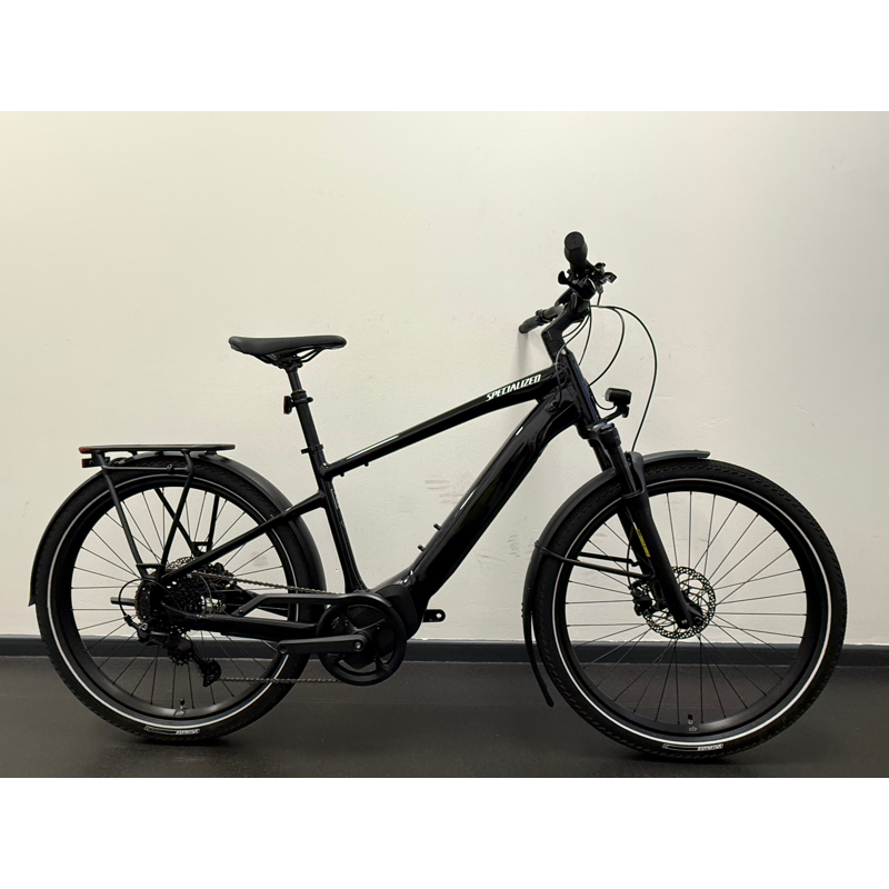 Balfes Bikes EX-DEMO Specialized Turbo Vado 4.0 Electric Hybrid Bikes Size Large 2025 in Cast Black/Silver | Free postage over £30, £10 off first order, price match & 0% finance.