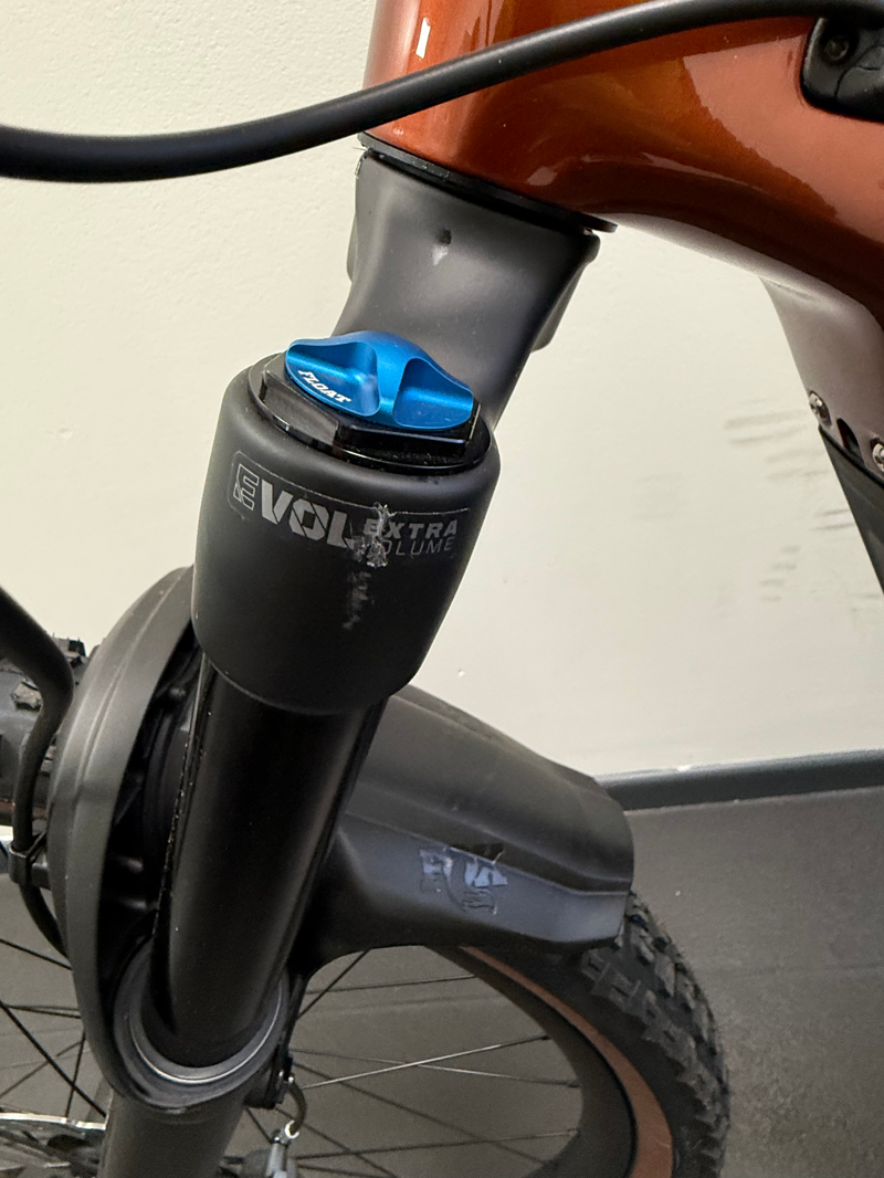 EX DISPLAY Trek Rail+ 9.8 GX AXS T-Type Gen 5 Electric Full Suspension Mountain Bike Size Medium 2026 in Pennyflake-2