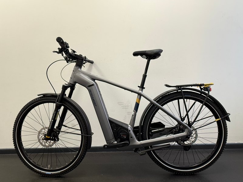 EX DISPLAY Bergamont E-Horizon Premium SUV Gent 750 Wh Electric Hybrid Bike size 52 2025 in Matt Chrome Silver-1