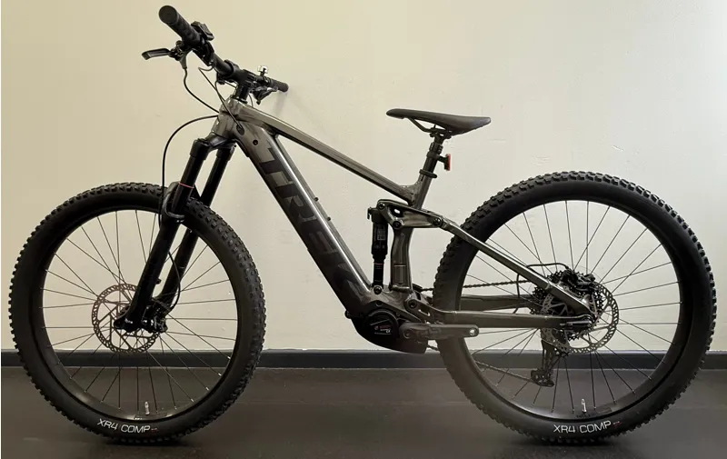 EX DISPLAY Trek Rail 5 Deore 625Wh Medium Full Suspension Electric Mountain Bike 2024 in Mercury-1