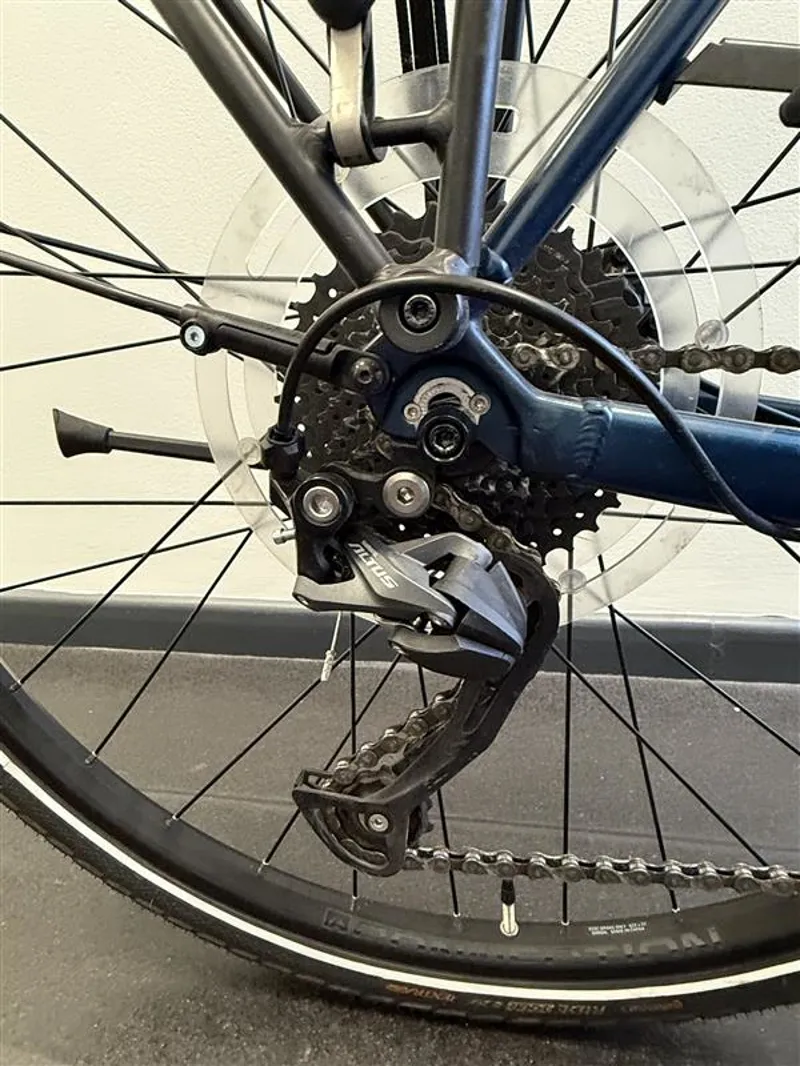 EX DEMO Trek Fx+ 2 X-Large Electric Hybrid Bike 2025 in Mulsanne Blue-4