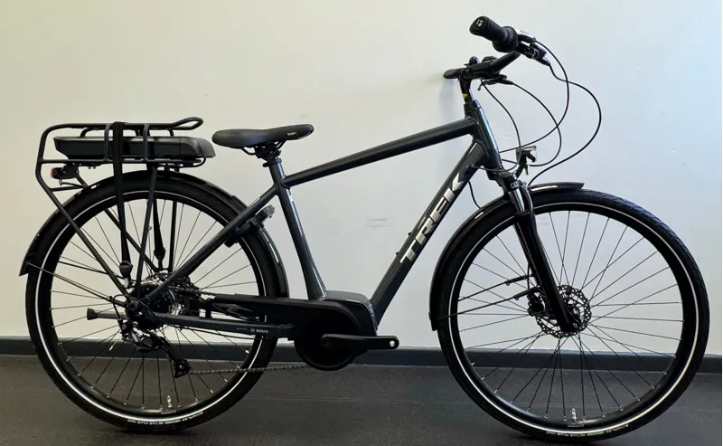 EX DISPLAY Trek Verve+ 1 400Wh Medium Electric Hybrid Bike 2024 in Grey