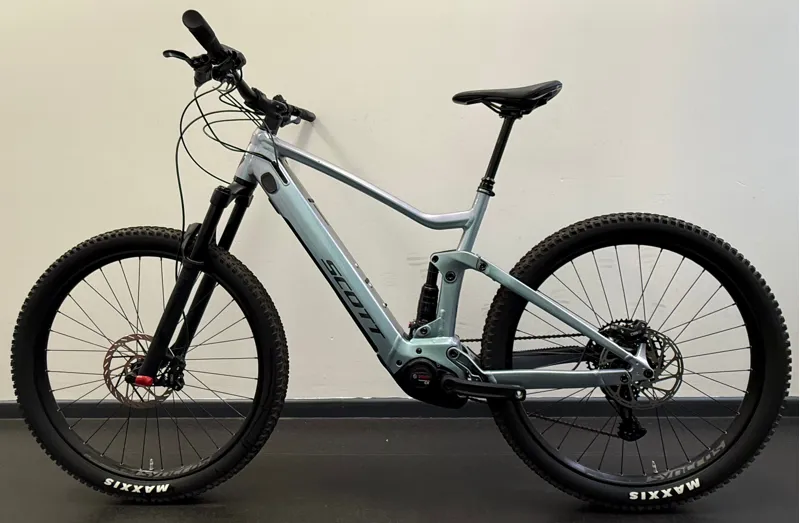 EX DEMO Scott Bike Strike eRIDE 930 Blue EU2 Electric Full Suspension Mountain Bike Large 2025 in Grey-1
