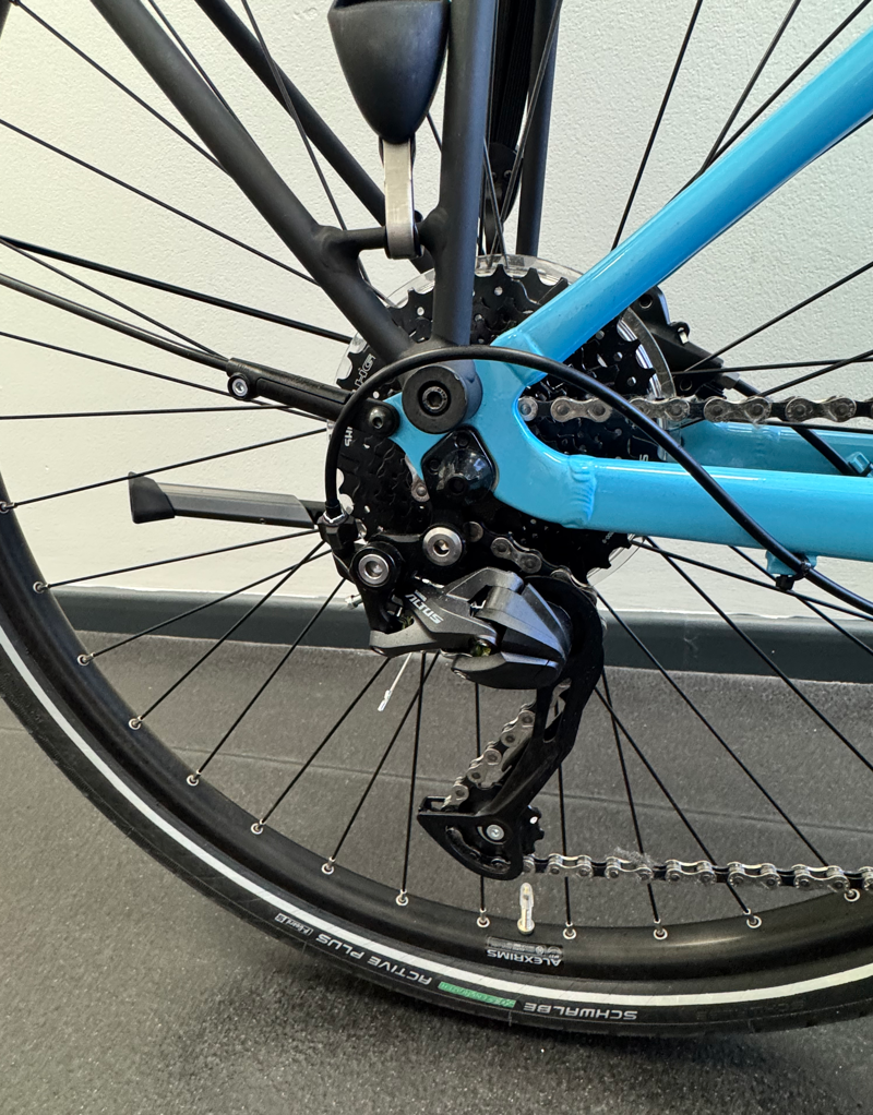 EX DEMO Trek Verve+ 2 Lowstep 500wh Small Electric Hybrid Bike 2024 in Azure Blue-5