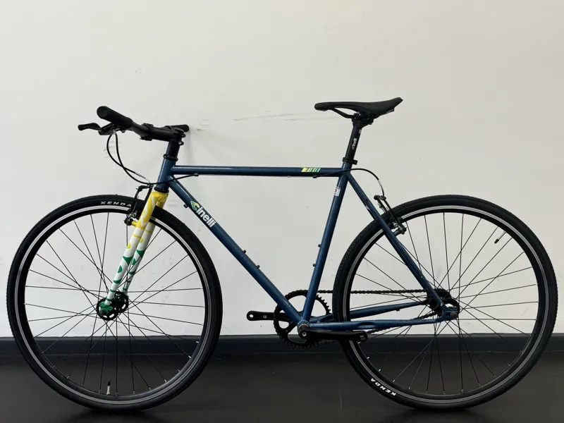EX DISPLAY Cinelli Tutto Plus Flat Bar Single Speed Hybrid Bike Medium 2023 in Blue-1