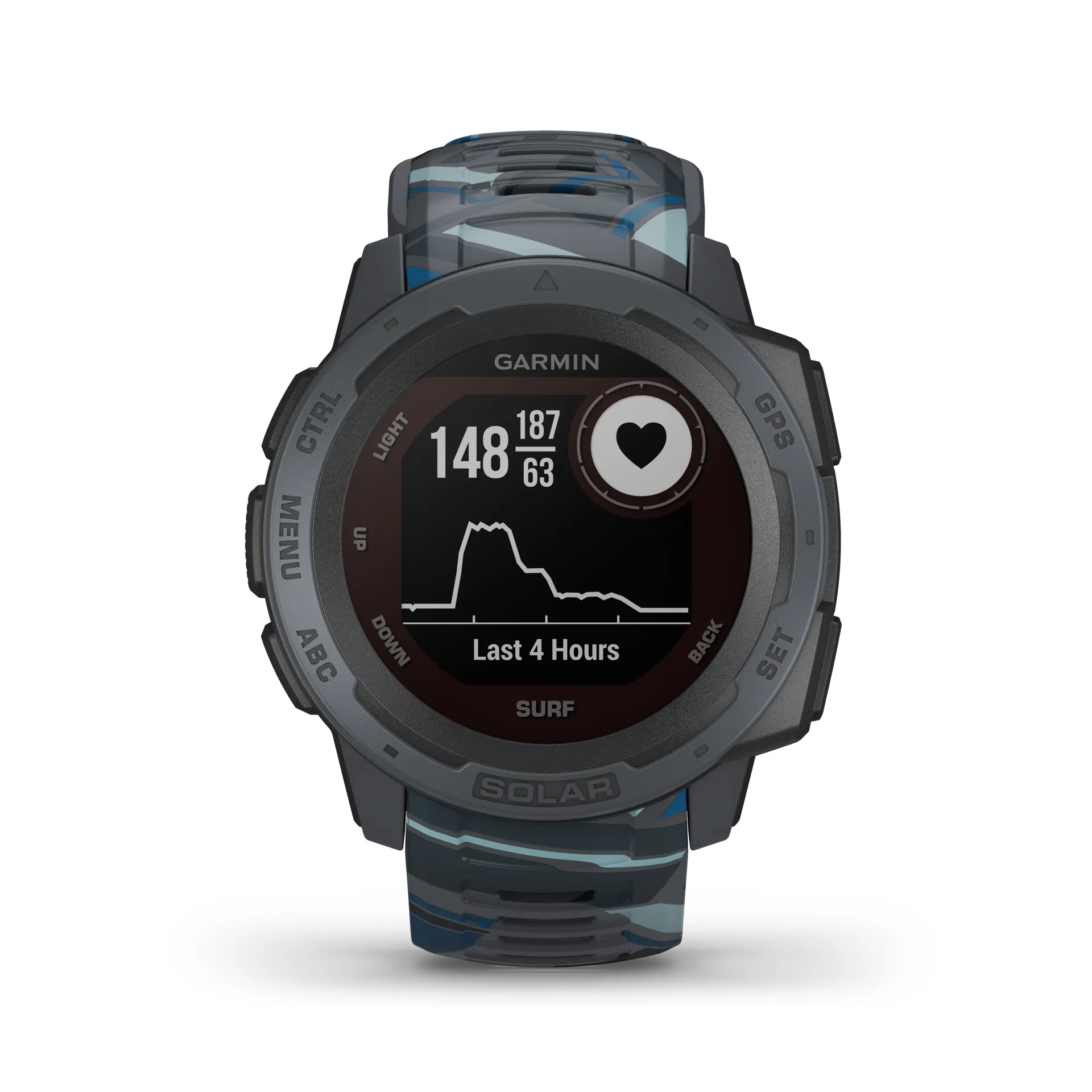 Garmin Instinct Solar Surf Edition GPS Watch in Pipeline