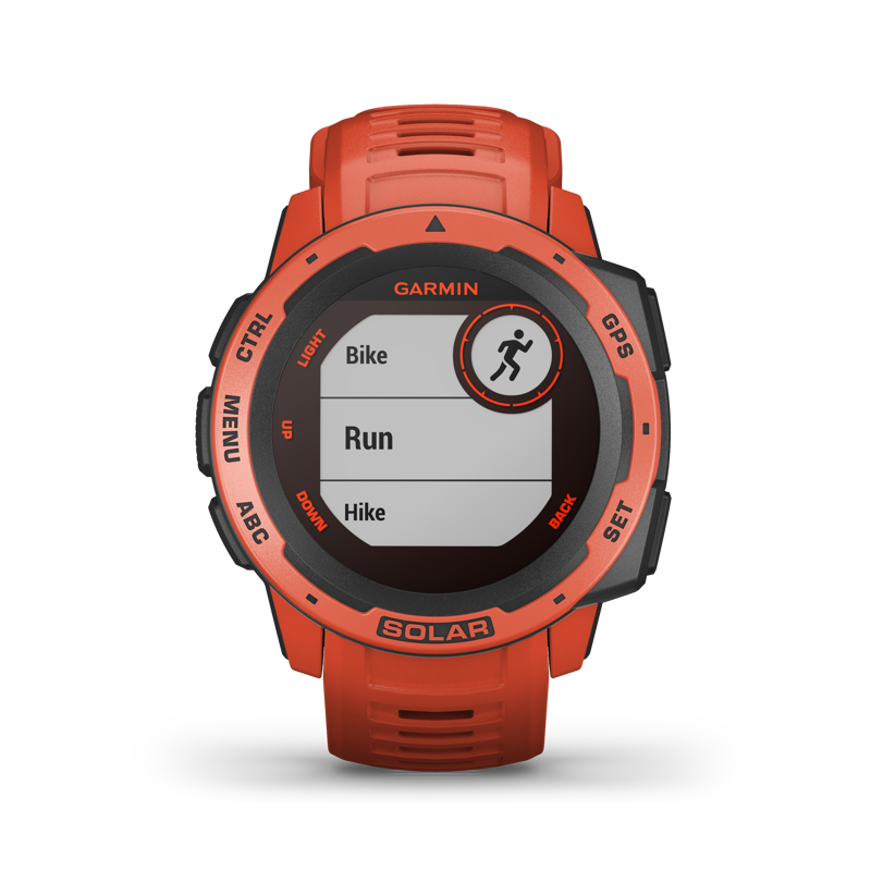 Garmin Instinct Solar GPS Watch Flame Red-1