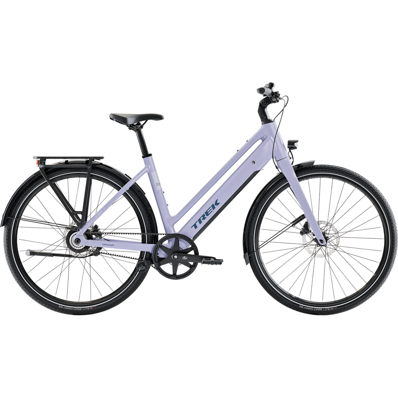 Balfes Bikes Trek Inbound+ 2 B Lowstep 360Wh Electric Hybrid Bike 2027 in Lavender Haze | Free postage over £30, £10 off first order, price match & 0% finance.