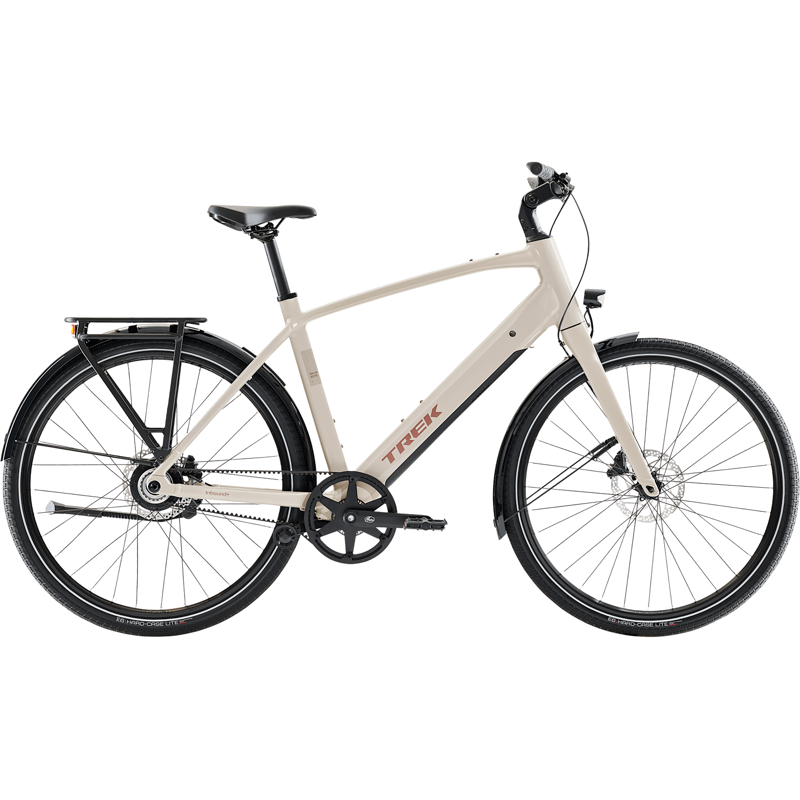 Balfes Bikes Trek Inbound+ 2 B Step Over 540Wh Electric Hybrid Bike 2027 in Buff Beige | Free postage over £30, £10 off first order, price match & 0% finance.