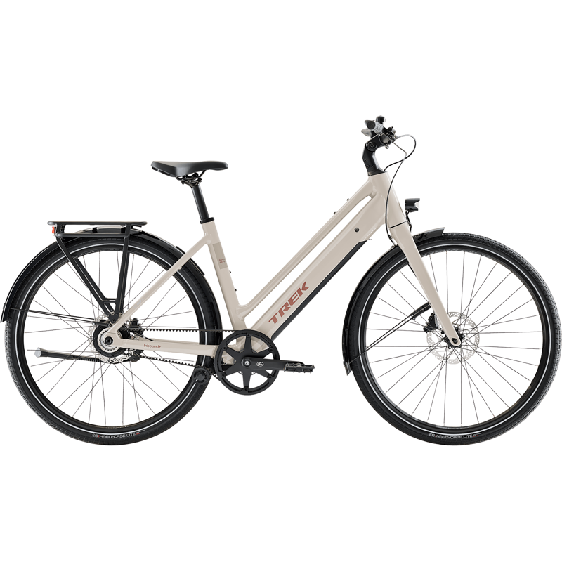 Balfes Bikes Trek Inbound+ 2 B Lowstep 360Wh Electric Hybrid Bike 2027 in Buff Beige | Free postage over £30, £10 off first order, price match & 0% finance.