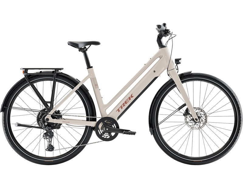 Trek Inbound+ 2 R10 Lowstep Electric Hybrid Bike 2027 in Buff Beige