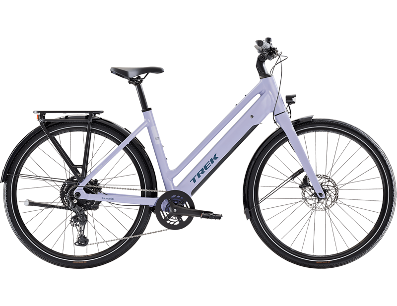 Trek Inbound+ 2 R10 Lowstep Electric Hybrid Bike 2027 in Lavender Haze