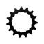 KMC Bosch Gen II Front Sprocket 15t in Black