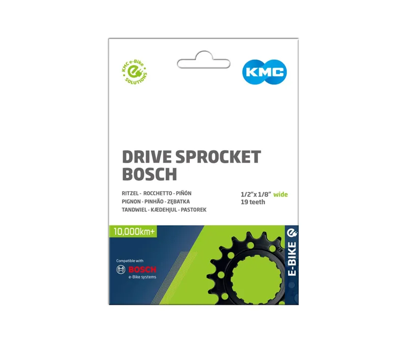 KMC Bosch Gen2 Front Wide Sprocket 1/8 19T in Black-1