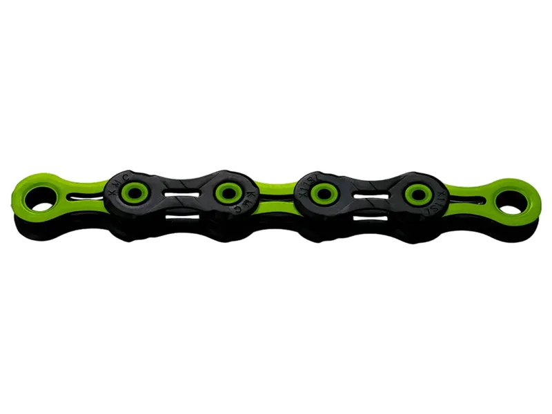 KMC DLC 11 Chain 118L in Black/Green-1